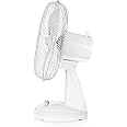 Tristar Ventilatore da Tavolo VE-5930, 40 W, Plastica, Bianco