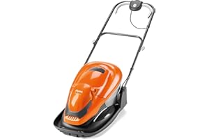 Flymo EasiGlide 300V tondeuse sur coussin d'air avec bac de ramassage - Moteur de 1 700 W, largeur de coupe de 30 cm, bac de ramassage de 20 litres, guidon repliable