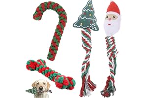 SHENGRUILI 4 StüCk Weihnachten Hundespielzeug,Spielzeug Hund Weihnachten,Hund Weihnachten Spielzeug,Spielzeug Hund Weihnachten,Kauspielzeug Hund Zuckerstange,Dog Toys Candy Canes Geeignet für Kleine Mittlere