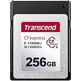 Transcend CFexpress 820 Type B-Speicherkarte TS256GCFE820, Lese-/Schreibgeschwindigkeiten von bis zu 1.700 MB/s bzw. 1.300 MB