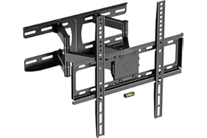 VonHaus TV Wandhalterung Schwenkbare Neigbare TV Halterung Vollbewegung für 23-70 Zoll Flach & Curved LCD LED OLED Fernseher oder Monitor bis zu 45kg, Max VESA 400x400mm