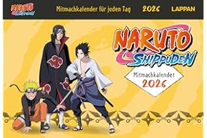 Naruto Shippuden 2026 Mitmachkalender für jeden Tag: Tagesabreißkalender zum Aufstellen