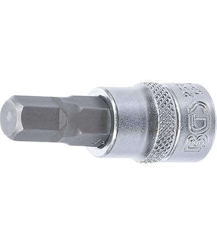 KS Tools 918.1659 Innensechskant-Stecknuss – 1/2" Antrieb, 9 Mm, Lang, Verchromt