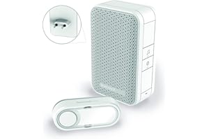 Carillon sans fil enfichable Honeywell Home DC311SP2 série 3 avec bouton-poussoir (blanc)