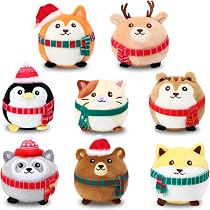 6/1 pz 60/50/26cm bambole di natale di grandi dimensioni decorazione breve peluche Printe babbo natale pupazzo di neve bambola per ornamenti albero di natale  15