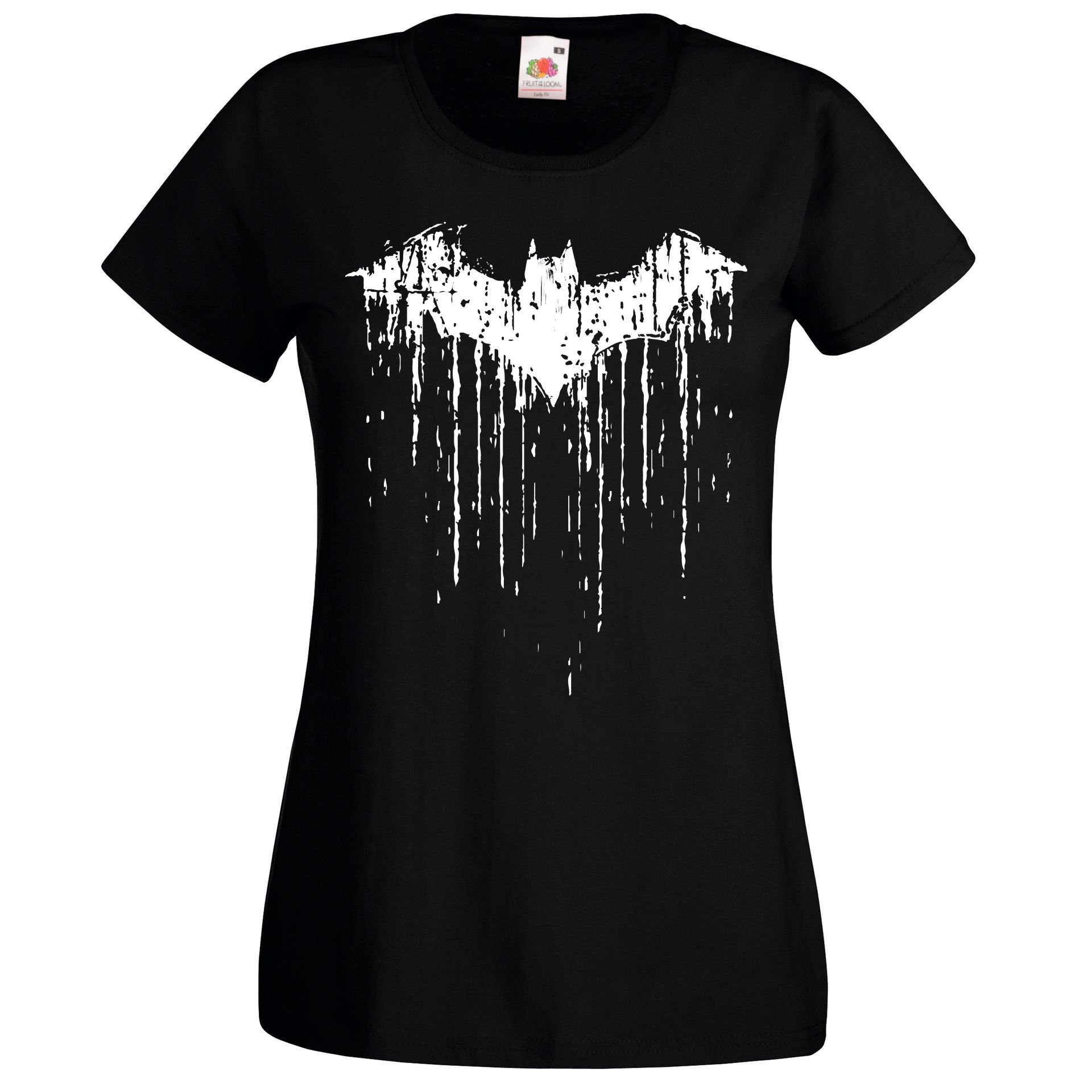 TRVPPY-Damen-T-Shirt-Shirt-Modell-Vintage-Batman-2-in-Vielen-Verschiedenen-Farben-und-Gren-Regular-Fit