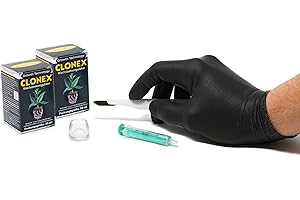 TAURO FROMMPA Clonex Starterset von Tauro - (50ml Clonex, Gefäß, Handschuhe, Skalpell und Spritze) Wurzelstimulator, Wurzelhormon, Rooting Gel (Clonex Starterset fünfteilig, 2x50ml)