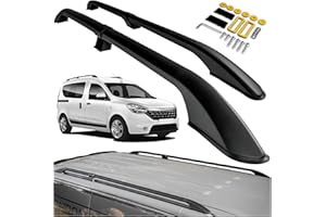 CHROMEMASTER | Compatible con Dacia Dokker 2012-2021 | Barras Portaequipajes, Rieles de Techo; Se Utilizan para el Montaje de Portaequipajes de Techo, Cajas de Techo o Portabicicletas; Aluminio