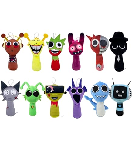 Jilijia Lot De 24 Mini Figurines Sprunki 2025 - Modèle De Personnages De Jeu D'horreur En PVC - Décoration D'intérieur - Cadeau De 7,5 Cm