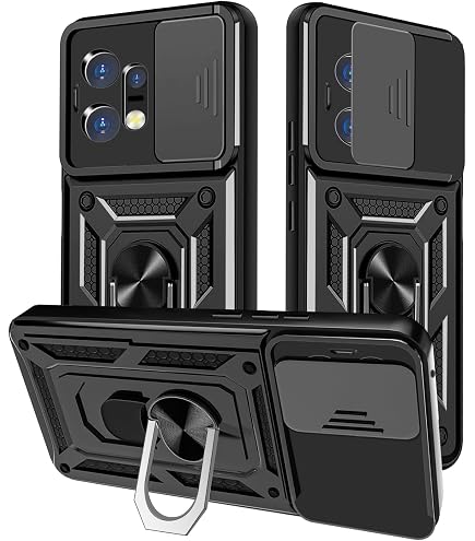 ILING Handyhülle Für Honor 200 Pro 5G – Mit Kameraabdeckung, Ringständer & Schutz