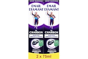 Email Diamant Charbon – Dentifrice Blanchissant Quotidien au Charbon - Lot de 2 tubes de 75ml