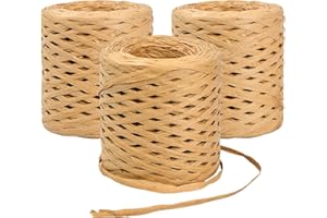 3 Rouleaux Ruban en Papier Raphia, 