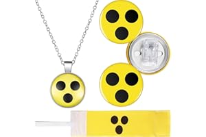 Otuuz 4 Set di 4 Cartelli per Ciechi Inclusa Collana per Non Vedenti Fascia per Ciechi Distintivo per Ciechi Aiuti Quotidiani per Non Vedenti Regali per Non Vedenti e Ipovedenti