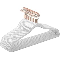 Grucce In Velluto Techzoo (50 Pezzi) – Ultra Sottili, Antiscivolo, Salvaspazio, Girevoli 360°, Rosa - 4