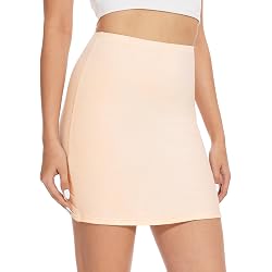 Jupon Mi-long En Modal Pour Femme - 40 Cm - Taille élastique (32 à 56 EU) - Ourlet En Dentelle - Antistatique Et Anti-remontée - 2