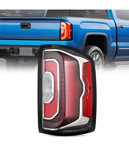 Thor-More-Lighting LED Tail Light – Left Rear Brake Lamp For 2016-2018 GMC Sierra, Direct Fit