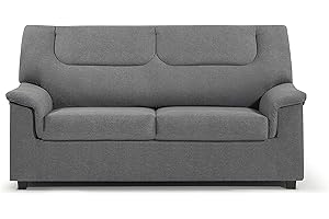 SHIITO | Modelo Tribeca - Sofá 3 Plazas | Máximo Relax y Confort | 180 x 98 x 90 cm - Color Gris