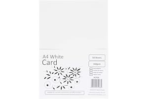 House of Card & Paper, gsm Card_P White (Pack of 50 Sheets) White