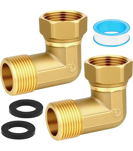 2 Raccords Coudés 90° Laiton 2 Pouces AG X 1 Pouce IG - Raccords Angle Pour Eau Et Chauffage