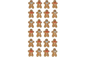 MONRIKON Abacus Cards Gingerbread Men Edible Cake Cupcake Decorations x24 (429)