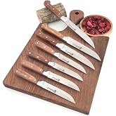 S&uuml;rLaz Meyve Sebze Ekmek Bı&ccedil;ak Seti 7 Par&ccedil;a Handmade Ahşap Sap
