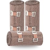 Premium Quality Elastic Bandage, Compression Bandage for Ankle, Wrist, Leg, Knee, Abdomen, Body, High Latex Free