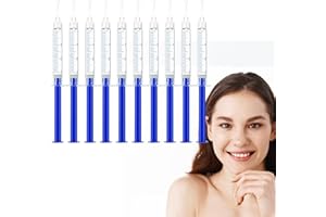 Xumann 10PCS 35% CP Teeth Whitening Gel, 3ML Teeth Bleaching Gel Syringes, Teeth Whitener Gels Refills