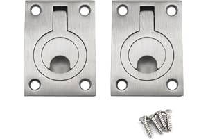 Zerniple 304 Stainless Steel Flush Ring Pull Handle Hidden Handle Boat Hardware