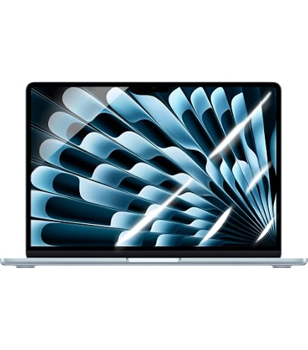 MasiBloom Protecteur D'Écran MacBook Air 13,6 Pouces M3 A3113 2024 - Film Anti-Rayures Haute Définition