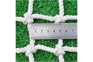 NIANTONG Red de Escalera Blanca, Red de Seguridad para Niños, Red de Valla para Jardín de Juegos, Red Decorativa, Red de Carga para Camiones, Cuerda de 5mm, Malla de 5cm(Size:1x5m(3x16ft))