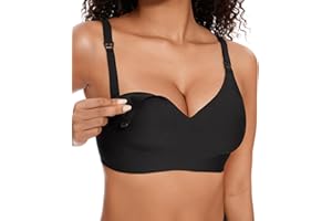 HBselect Sportivi Gravidanza Reggiseno Allattamento Senza Cuciture Bra Donna Morbido e Traspirante Reggiseno Senza Ferretti