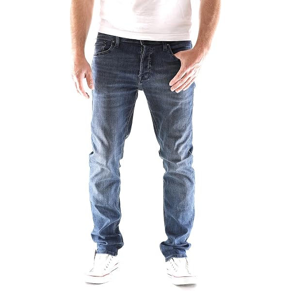 Jack & Jones JJIGLENN JJORIGINAL - Jeans Slim Fit - Blue Denim