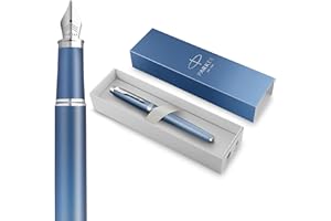 Parker IM Writing Rituals Fountain Pen | Peaceful Blue Finish with Gradient & Chrome Trims | Fine Nib | Blue Ink | Gift Box