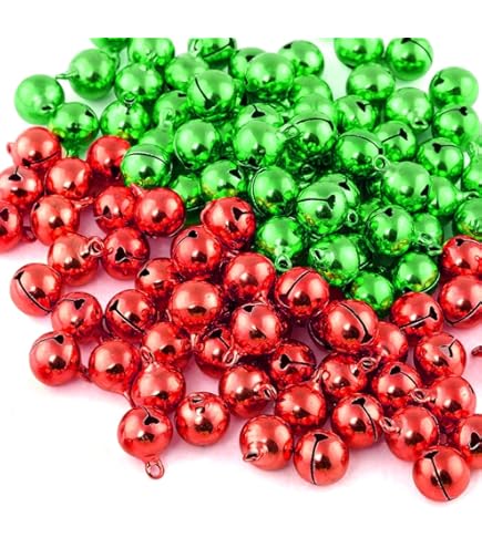 50pcs Colorés Jingle Bells, Artisanat Coloré De Cloches En Métal De Noël Pour La Décoration De