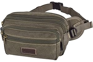 SUNSEATON Grande Sac Sacoche Banane, Outdoor Sport Waist Pack Fanny Pack, avec 6 Poches zippées,Sac de Taille Grande capacité, pour Vie Quotidienne Ou Randonnée- Homme et Femme