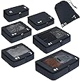 ECOHUB Packing Cubes for Suitcase 7 PCS Travel Organiser Packing Bags Recycled PET Eco Friendly Travel Accessories Shoes Bags for Travel Storage Bag Luggage Organiser Bags Travel Pouch (Dark blue)