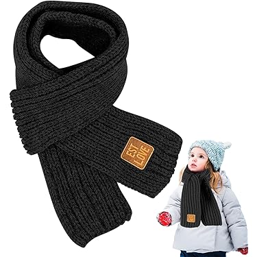 Falafoty Hiver Tube Écharpe Garçon Fille Chaud Écharpe,Écharpe En