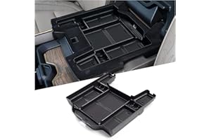 Ruiya Compatible con 2019-2023 Dodge RAM 1500 Consola Central Caja de Almacenamiento, Caja Reposabrazos RAM Reposabrazos Organizador Central Reposabrazos Bandeja Accesorios RAM 1500