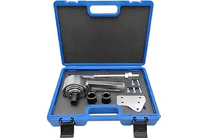 THIKPO 303-1611 - Herramienta de extracción de polea de cigüeñal de motor 1:5 con llave central de 21 mm y 24 mm para motores Ford 1.0 y 2.0 ECOBOOST Duratec