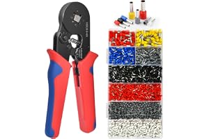 Flintronic Crimptång, trådhyls-set, 1 800 delar, premium trådhylsor, tång [0,25-10 mm2 verktygssats, kabelkontakter, crimptänger trådhylsor set, trådändhylsnycklar presstång set