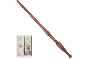 Wizarding World Harry Potter – Autentica Bacchetta Luna Lovegood in plastica con Biglietto Magico, Circa 30,5 cm, Giocattolo per Bambini dai 6 Anni in su, Articolo per Tifosi, Colore, 6062059