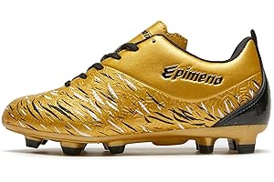 EPIMENO Football Shoes for Boys Girls Kids Firm Ground Unisex Soccer Cleats Baseball Shoes(Little Kid/Big Kid)