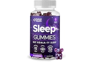 HYBRID HEALTH Sugar Free Sleep Gummies x 60 | Maximum Strength | with Ashwagandha, Magnesium, Chamomile Extract | Natural Berry Flavoured | Get Koala-Ty Sleep