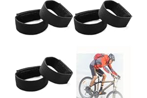 HCUNBSU Pack of 6 Bicycle Trouser Clips for Cyclists, Trouser Protection Bicycle Trouser Band Bicycle with Velcro Strap for Hiking Camping Waders Fishing Military Uniforms