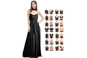 Y WJING YI JIA Womens Infinity Bride Dress Wedding Dresses for Women Formal Dresses Bridal Party Dresses for Women Bridesmaid Dress Ladies Maxi Dress with Bandeau Top
