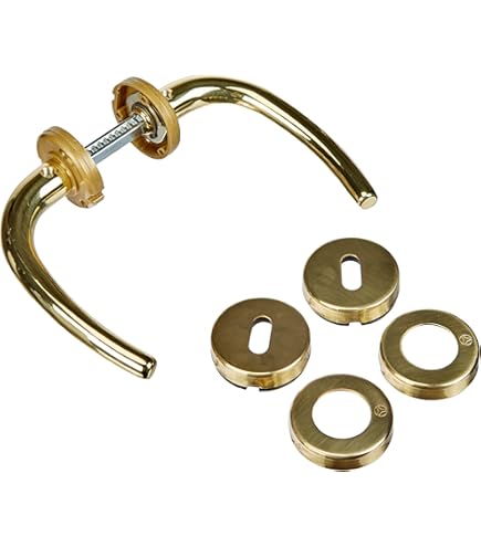 Maniglia Classica Per Porte Antiche - Pam 920/E70 - Ottone Grezzo - Foto 2