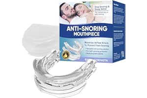 ANOGOL Snoring Aids for Men, Anti Snoring Devices, Stop Snoring Mouthpiece, Stop Snoring Solution for Men, Prevent Bruxism & Snore, 1 Count