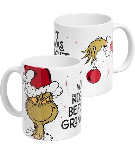 Personalisiert Grinch Tasse – Spülmaschinenfest Mit Namen – Lustiges Weihnachtsgeschenk