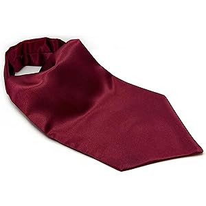 RR DESIGN Sophisticated Silk Ascot Tie for Men - Wedding Dress Formal Wear Accessory