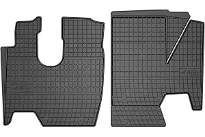 M MOTOS Tapis de Sol Caoutchouc pour Mercedes Atego 2 2005-2013 Améliorez Votre Confort de Voyage avec Le Tapis Noir antidérapant Auto ET- Tapis Voiture Tous Temps pour Voiture, Protection Contre Les